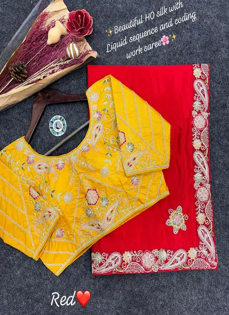 Jk 256 Pure Ho Silk With Sequence Work Saree Collections